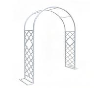 Rustproof Metal Garden Arch 412 ft Thickened Pera for Climbing Plants Wedding Arbor for & Patio White h (W7.9 x H7.5 ft)
