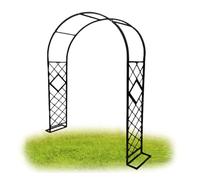 Rustproof Metal Garden Arch Trellis for Climbing Plants Roses & VegetablesSturdy Outdoor Arbor Decor 140x230x40CMPerfect for Garden Pathways & Flower Arches