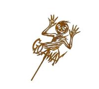 Rustproof Metal Halloween Sculptures Heavy-Duty Outdoor Yard Decor With Ground Stake For Gothic Displays Easyly Install Monsters Garden Stake