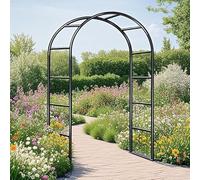 Rustproof Metal Iron Garden Arch, Robust Rose Bush for Climbing Plant, Ceremony Party Decoration