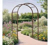 Rustproof Metal Iron Garden Arch, Robust Rose Bush for Climbing Plant, Ceremony Party Decoration