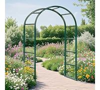 Rustproof Metal Iron Garden Arch, Robust Rose Bush for Climbing Plant, Ceremony Party Decoration