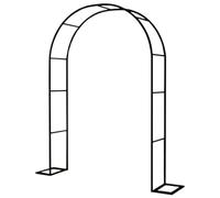 Rustproof Metal Pergola Arch Trellis for Climbing Plants Weatherproof Garden Arbor for Weddings & Bridal Parties 5.9x8.2ft Black Outdoor Decoration