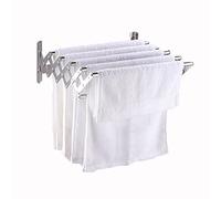 Rustproof Scissor Clothes DryerExtendable & Weathe for Bathroom Patio BalconyEasy Assembly SpaceSaving Design (60x30 cm)