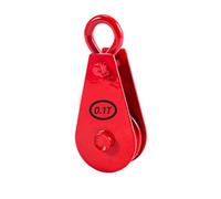 Rustproof Steel Lifting Pulley Block 0.1T to 0.4T Suitable for Cranes Parts Replacement and Hoisting Warehouse Job Sites Load Bearing Pulley
