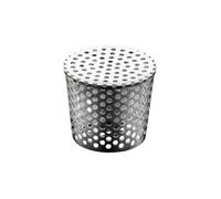 Rustproof Steel Outdoor Drain Anti Meshing Ventilation Grille Pipe Connection Simple Installs for Patio Garden Use Wall Mounted Stainless Steel Drain Grate