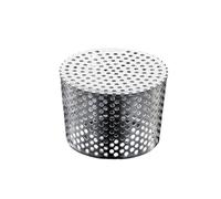 Rustproof Steel Outdoor Drain Anti Meshing Ventilation Grille Pipe Connection Simple Installs for Patio Garden Use Wall Mounted Stainless Steel Drain Grate