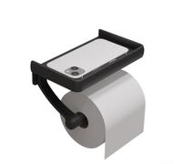Rustproof Toilet Paper Stand 18.5cm Matte Finish(Is black)