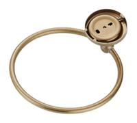 Rustproof Towel Rings Wall Mounted Round Bathroom Rack Vintage Copper Holder Space-Saving Quick Installation Wall Mounted Bath Hand Towel Holder