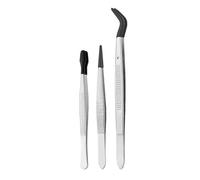 Rustproof Tweezers with Protective Silicone Tip Secure Handling of Small Objects in Various Environment Precisions Tweezers Electronics