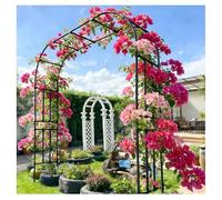 RustResistant Metal Garden Archfor Climbing Plants Galvanized Steel e PE Vine Support Outdoor Wedding Arbor 2.5x0.4x2.4m Garden Decor