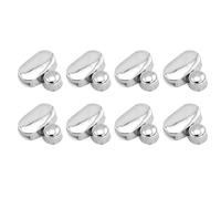 Rusts Resistant Mirrored Mounting Hardwared Adjustable Zincs Alloys Mirrored Brackets for Shower Room Glass Panel Installation Clip