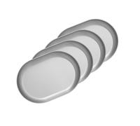 Rusts Resistant Stainless Steel Dinner Plates/Soup Basin Dinnerwares for Camping Barbecues and Family Gatherings Portable Camping Dish Set