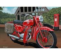 Rusty Apples BSA Bantam D7 GPO Telegram Boy Motorbike Metal Wall Art 3 Sizes To Choose From (16" x 12" - 400 x 300 mm)