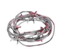 Rusty Barbed Wire Props Halloween Christmas Decor, Fake Barb Wire Wreath for Western Party Christmas Tree Hanging Decorations