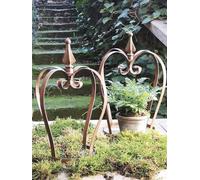 Rusty Metal Crown Ornament, Rustic Garden Decor Planter Sculpture, Rustic Garden Crown Ornament Decoration, Outline Crown Planter, Brown Rust Steel Iron Crown Border Flower Bed Decoration