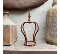 Rusty Metal Crown - Rustic Garden Crown Ornament Decoration - Crown Planter Sculpture - Outline Garden Crown - Rust Steel Crown Border Flower Bed Decoration