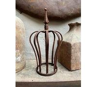 Rusty Metal Crown - Rustic Garden Crown Ornament Decoration - Crown Planter Sculpture - Outline Garden Crown - Rust Steel Crown Border Flower Bed Decoration