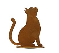 Rusty Metal Garden Stake Cat Garden Ornament