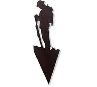 Rusty Metal Soldier Decoration, Tribute, Lest We Forget Display, Rememberance, Garden Feature, Lawn Art, Garden Statue, Army Silhouette, Gift For Veteran, Gift for Him Her