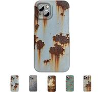 Rusty Metal Texture for iPhone Case, Rusty Imitation Phone Cover, Vintage Rust Look Phone Case Compatible for iPhone 16/15/14/13/12/11 ProMax (Type A,for iPhone 16)