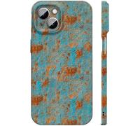 Rusty Phone Case, Vintage Rust Look Phone Case for iPhone 16/15/14/13/12/11 Pro Max, Industrial Iron Style, Slim Shockproof (For 13,D Hard Shell)