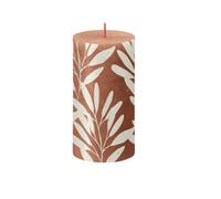 Rusty Pink Sage Bolsius Rustic Silhouette Candle. Unscented. H13 Cm
