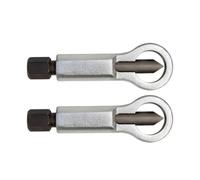 Rusty Screw Remover Set - 2-Pack Heavy-Duty Nut Splitter Tool Made of Chrome Vanadium Steel for Stubborn Fasteners, Compatible with Socket Wrenches, Size Range 9-27 mm (3)