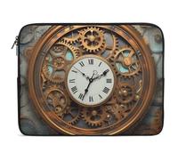 Rusty Steampunk Clock Laptop Sleeve 13inch Laptop Protective Case for Women Men Shockproof Computer Cover Portable Notebook Briefcases Computer Carrying Bag Lap Top Protector Compatible with Notebooks