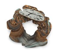 Rusty Steampunk Clock Satin Scrunchies Fashion Soft Hair Ties Exquisite Jumbo Scrunchy Thick Elastic Hair Bands Cute Satin Hair Scrunchies for Women Hair Accessories Decor Gift