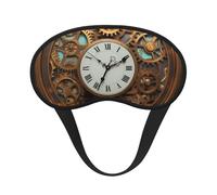 Rusty Steampunk Clock Sleep Mask for Side Sleeper, Light Blocking Night Masks for Sleeping Eye Mask for Women Men Eye Cover Soft Comfortable Eye Shade for Travel, Nap
