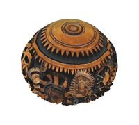 Rusty Steampunk Clock Waterproof Reusable Shower Cap For Women - Elastic Hair Cover For Bath, Spa, Travel & Daily Use