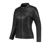 Rusty Stitches Alice Ladies Motorbike Motorcycle Leather Jacket Black