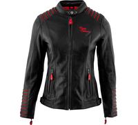 Rusty Stitches Amanda, leather jacket women 38 Black/Red