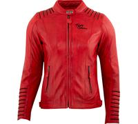 Rusty Stitches Amanda, leather jacket women 48 Red/Black