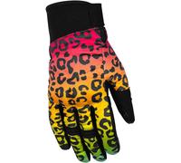Rusty Stitches Bonnie V2 Panther Ladies Motorcycle Gloves, black/multicoloured, size S
