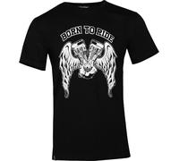 Rusty Stitches Born To Ride T-Shirt, black/white, size L