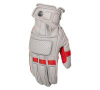 Rusty Stitches Calvin Motorcycle Glove, grey-red, size M for Men