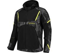 Rusty Stitches Carlo Motorcycle Textile Jacket, black-grey-yellow, size L for Men