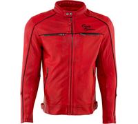 Rusty Stitches Chase, leather jacket L Red/Black