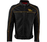 Rusty Stitches Chase, leather jacket XL Black/Yellow