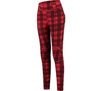 Rusty Stitches Claudia V2 checked Ladies Motorcycle Textile Pants, black-red, size 40 for Women