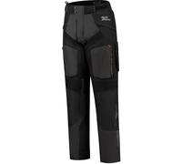 Rusty Stitches Cliff Waterproof Motorcycle Textile Pants, black-grey-red, size L for Men