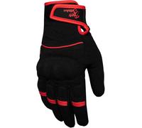 Rusty Stitches Clyde Motorcycle Gloves, black-red, size 3XL for Men
