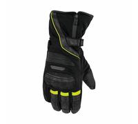 Rusty Stitches Cole Moto Motorcycle Motorbike Textile Gloves Black / Fluo Yellow