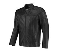 Rusty Stitches Cooper Motorbike Motorcycle Leather Jacket Black