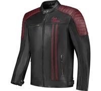 Rusty Stitches Cooper Motorcycle Leather Jacket, black/brown, size S