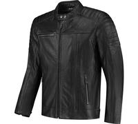 Rusty Stitches Cooper Motorcycle Leather Jacket, black, size 4XL