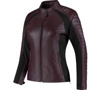 Rusty Stitches Donna Ladies Motorcycle Leather Jacket, Eggplant, size 44