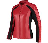 Rusty Stitches Donna, leather jacket women 42 Red/Black
